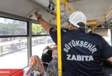 Gaziantep’te toplu taşımaya serinlik kontrolü
