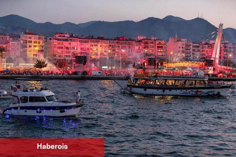 Göztepe’nin 100. yılında gökyüzü sarı-kırmızı