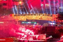 Göztepe’nin 100. yılında gökyüzü sarı-kırmızı