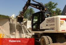 Hasanağa'da kaçak villalar yıkıldı