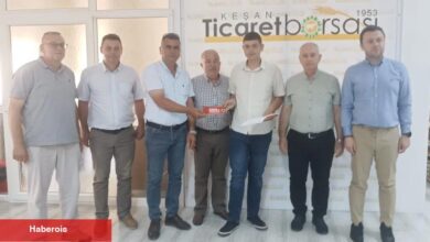 Keşan’da yılın birinci buğday hasadı satışa sunuldu