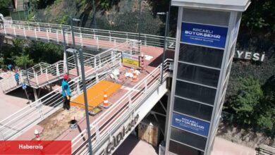 Kocaeli Büyükşehir’den üst geçitlere hassas dokunuş