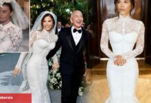 Lauren Sanchez'in gelinliğinin imali 900 saat sürdü!