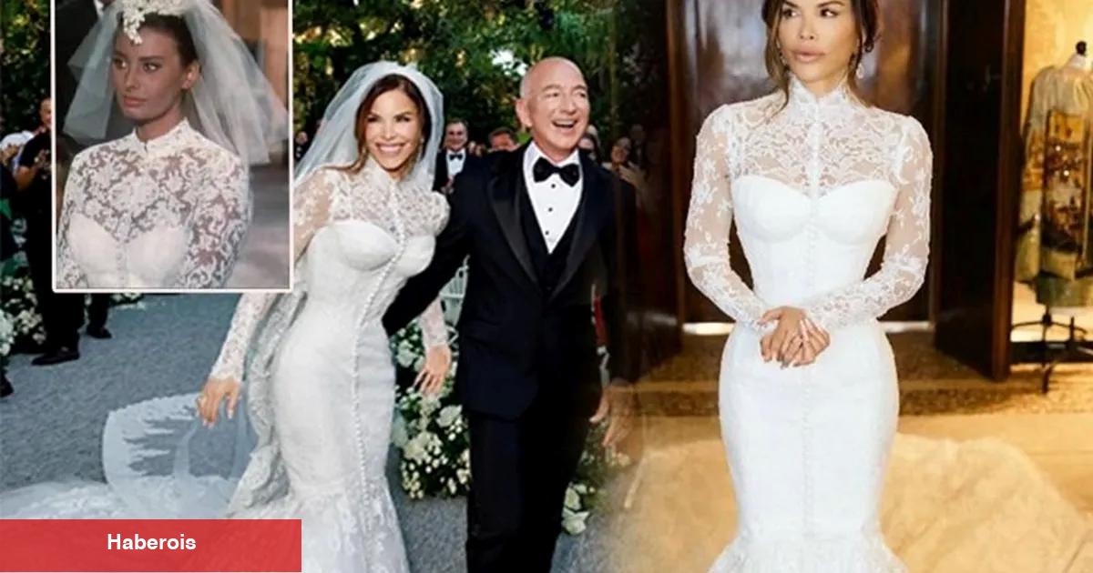 Lauren Sanchez'in gelinliğinin imali 900 saat sürdü!