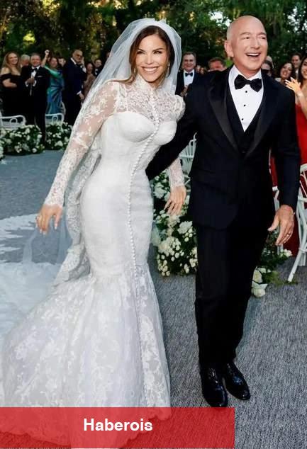 Lauren Sanchez'in üretimi 900 saat süren gelinliği göz kamaştırdı: Bezos görmek için yalvardı!