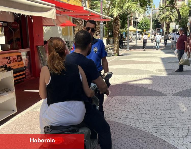 Manisa’da yaya yollarına motosiklet kontrolü