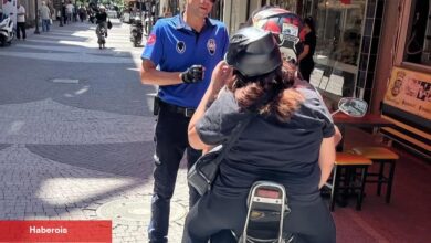 Manisa’da yaya yollarına motosiklet kontrolü