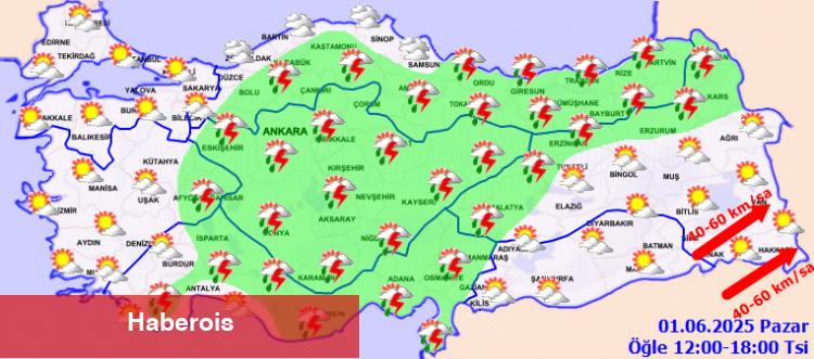 Meteoroloji'den sağanak ve kuvvetli rüzgar uyarısı!