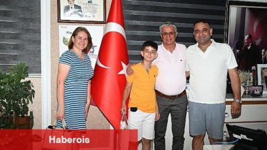 Minik Gögeş, Lider Topaloğlu ile tanışmaya geldi