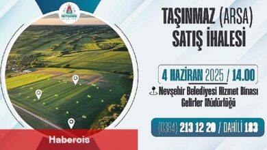 Nevşehir Belediyesi Taşınmaz Satış İhalesi