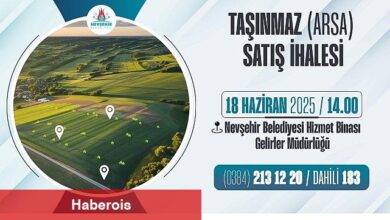 Nevşehir Belediyesi'nden Taşınmaz Satış İhalesi