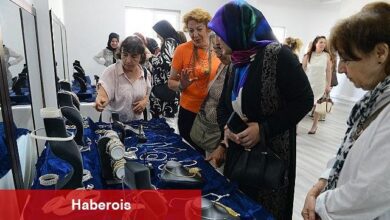 NİLSEM'de eğitim alan bayanların el hünerleri beğeni topladı