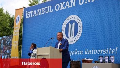 Okan'da mezuniyet sevinci