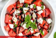 Peynirli Karpuz Salatası