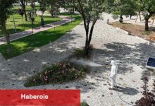 Selçuklu'da yeşil alanların ilaçlama çalışmaları devam ediyor