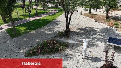 Selçuklu'da yeşil alanların ilaçlama çalışmaları devam ediyor