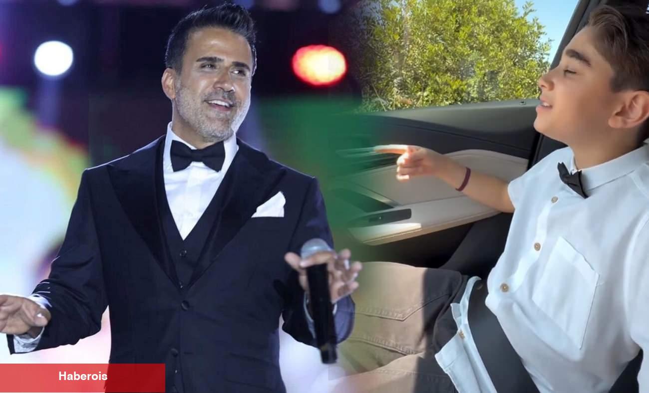 Sesini babasından almış! Emrah'ın oğlu Elyesa'dan hayran bırakan performans