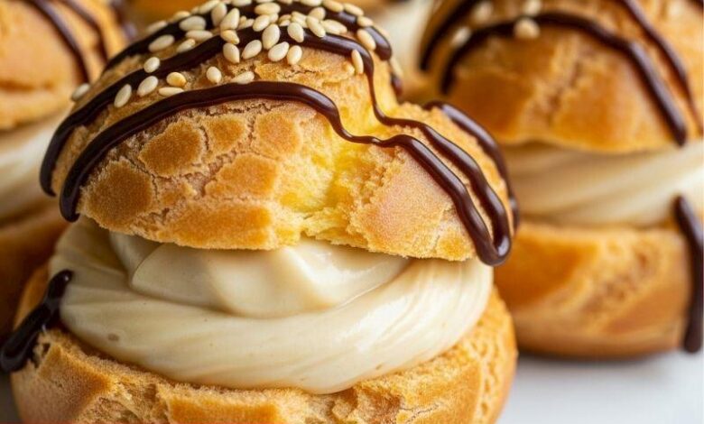 Tahin Kremalı Profiterol - Haberois Tahin Kremalı Profiterol