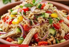 Tavuklu Tel Şehriye Salatası