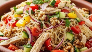 Tavuklu Tel Şehriye Salatası