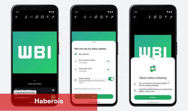 WhatsApp durumlarında yeni devir: Artık diğerleriyle paylaşmak mümkün