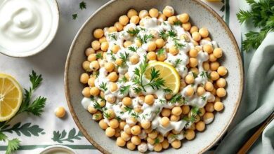 Yoğurtlu Nohut Salatası