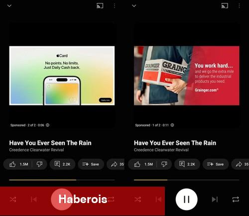 YouTube Music'te yeni devir: "Şimdi Çalıyor" ekranına görsel reklamlar geldi