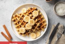 Yulaflı Muzlu Waffle