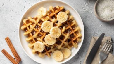 Yulaflı Muzlu Waffle