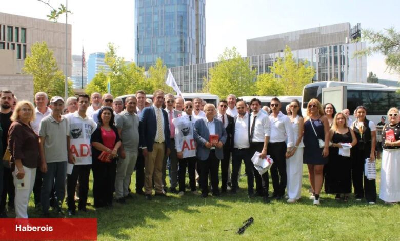 ADD, ABD Büyükelçisi Tom Barrack'ı protesto etti - Haberois ADD, ABD Büyükelçisi Tom Barrack'ı protesto etti